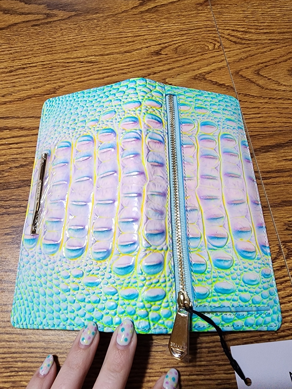 NWT Brahmin Ady Wallet Cotton Candy Ombre Melbourne - Picture 3 of 6